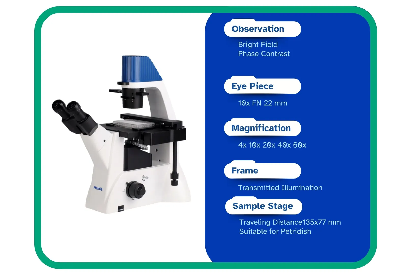 MSHOT MI52-N Inverted Biological Microscope