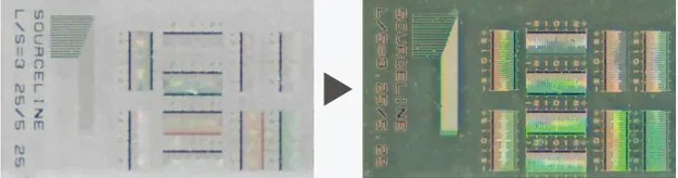 Cellphone LCD under inner and outer circle light