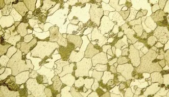 Metal grain structure under DIC