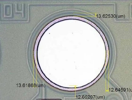 Bumping registration accuracy measurement