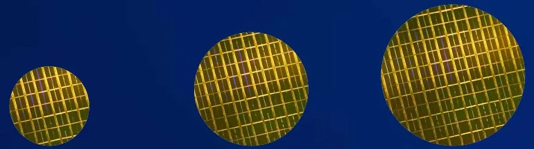 Wafers of different sizes