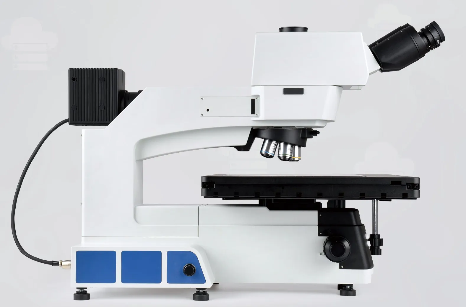 MX12R side view showing metal frame and leveling feet