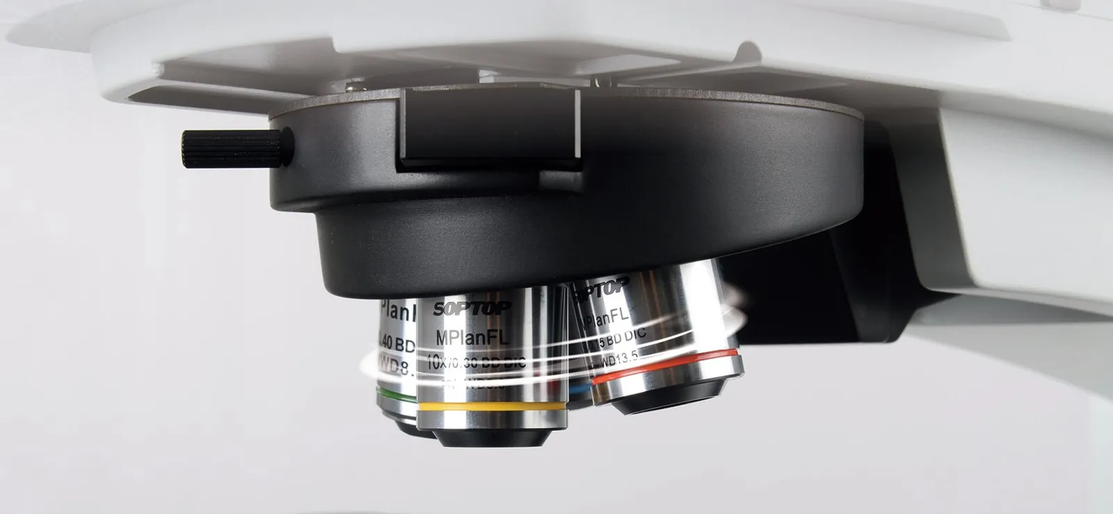 MX12R electric nosepiece with MPlanFL objectives