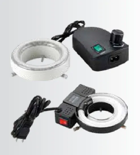 LED ring lights for stereo microscopes
