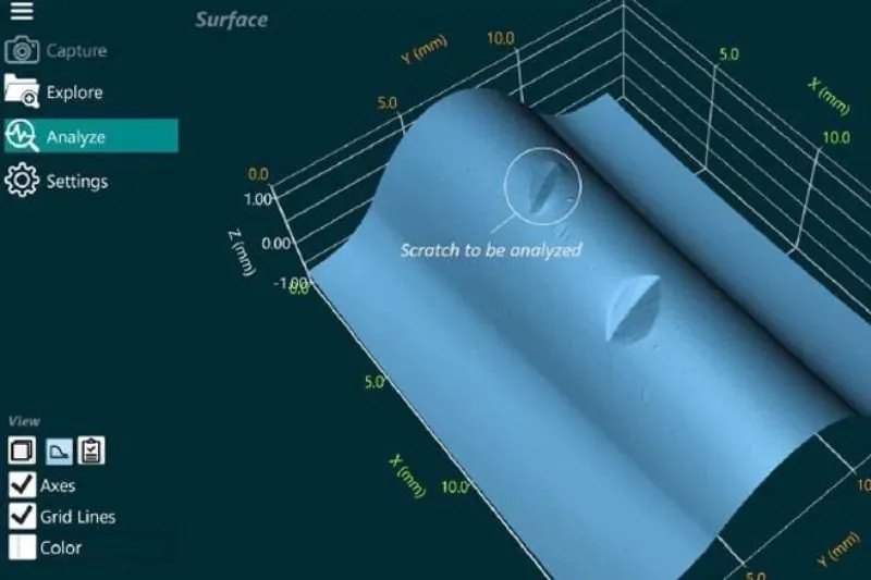 GelSight 3D volume analysis