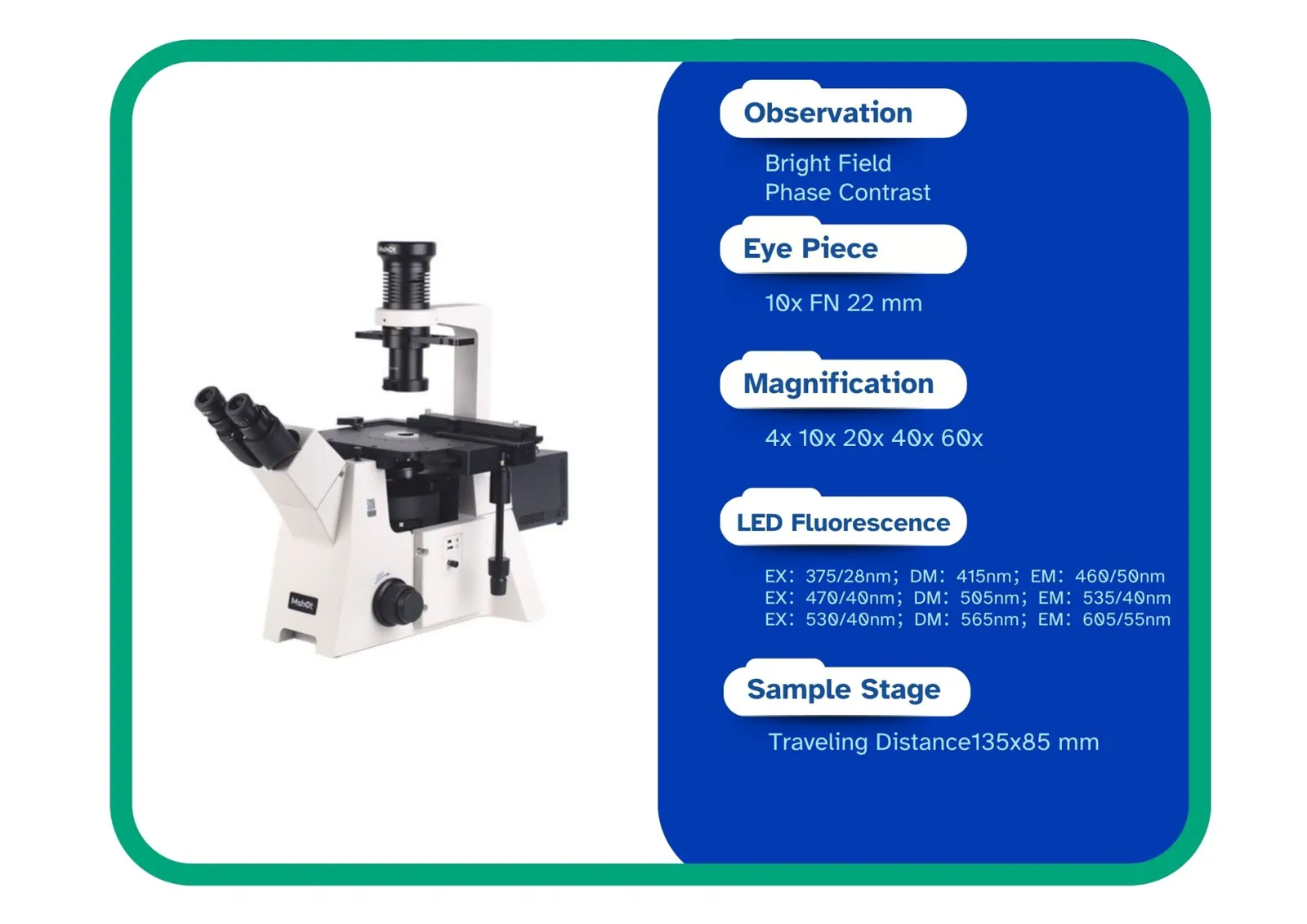 MSHOT MF53-N Inverted Fluorescence Microscope